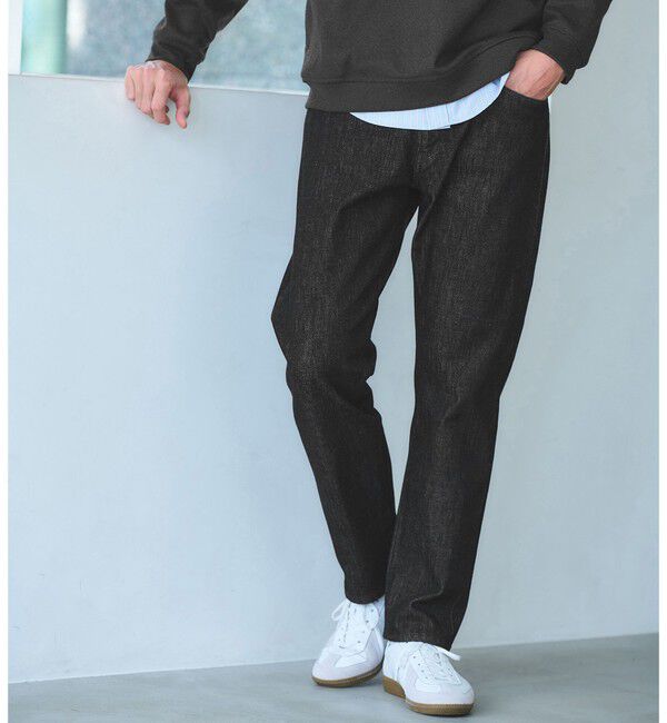 UNITED ARROWS green label relaxing「シグニチャー デニム R2 デニムパンツ」|デニム|BLACK