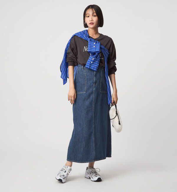 UNITED ARROWS green label relaxing「デニム スカート」|台形|