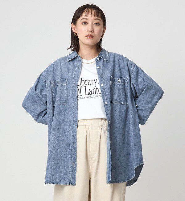 UNITED ARROWS green label relaxing「デニム スタンダード シャツ」|シャツ・ブラウス|COBALT
