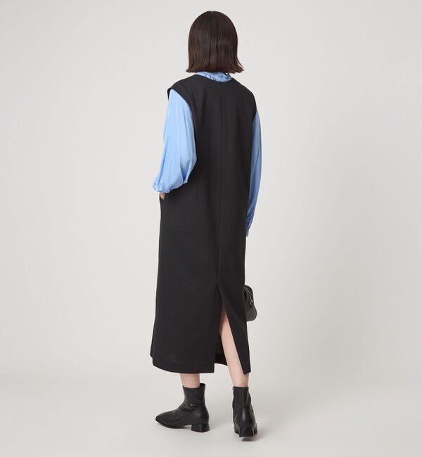 UNITED ARROWS green label relaxing「［size SHORTあり］カルゼ キーネック ジャンパースカート」|ジャンパースカート|