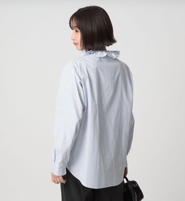 UNITED ARROWS green label relaxing「【別注】＜dahl'ia＞フリル エンブロイダリー ブラウス」|シャツ・ブラウス|