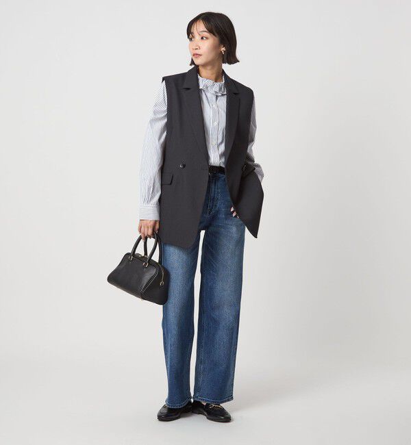 UNITED ARROWS green label relaxing「【別注】＜dahl'ia＞フリル エンブロイダリー ブラウス」|シャツ・ブラウス|