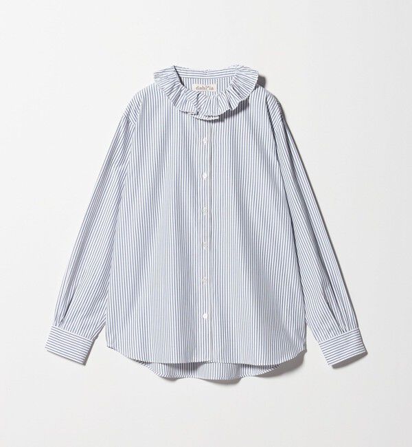 UNITED ARROWS green label relaxing「【別注】＜dahl'ia＞フリル エンブロイダリー ブラウス」|シャツ・ブラウス|