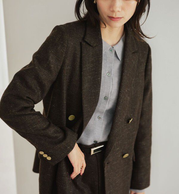 UNITED ARROWS green label relaxing「［size SHORTあり］スラブ ダブル ジャケット」|テーラードジャケット|