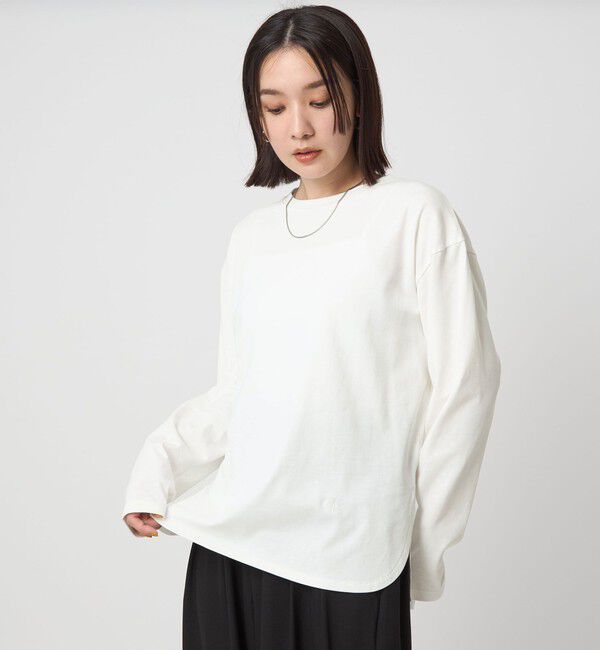 UNITED ARROWS green label relaxing「【WEB限定】＜at ease＞ロングスリーブ カットソー UVカット」|Tシャツ・カットソー|OFF WHITE