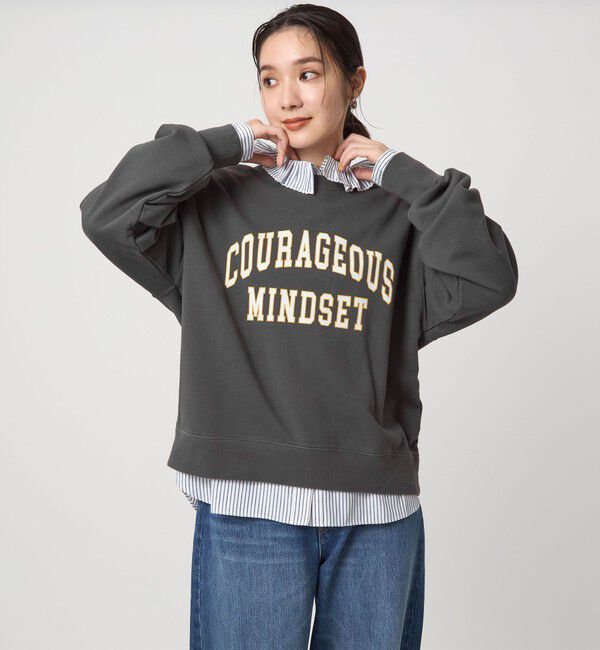 UNITED ARROWS green label relaxing「【WEB限定】＜at ease＞ロゴ スウェット プルオーバー」|スウェット・ジャージ|