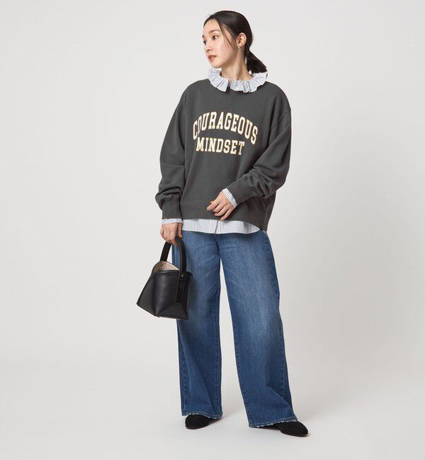 UNITED ARROWS green label relaxing「【WEB限定】＜at ease＞ロゴ スウェット プルオーバー」|スウェット・ジャージ|