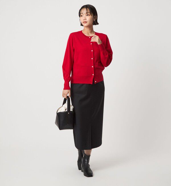 UNITED ARROWS green label relaxing「［size SHORT/TALLあり］キチントボトムス サキソニー Iライン スリム スカート」|タイト|