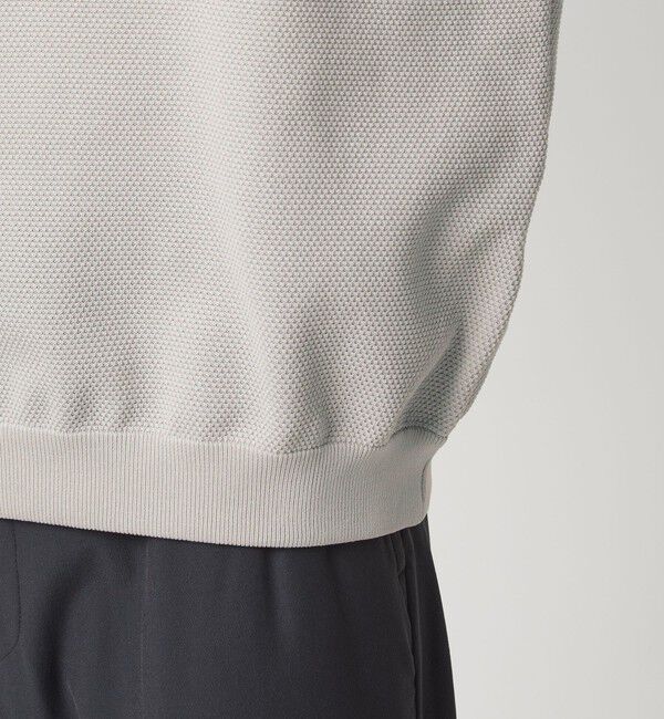 UNITED ARROWS green label relaxing「ポリエステル タック編み クルーネック 長袖 ニット」|ニット・セーター|