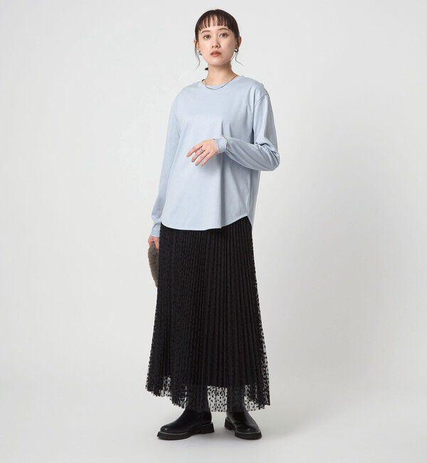 UNITED ARROWS green label relaxing「ラウンドヘム スムース ロングスリーブ プルオーバー」|Tシャツ・カットソー|