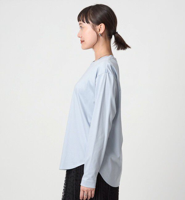 UNITED ARROWS green label relaxing「ラウンドヘム スムース ロングスリーブ プルオーバー」|Tシャツ・カットソー|