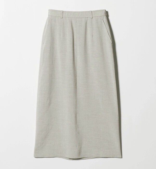 UNITED ARROWS green label relaxing「パウダリー ナロー スカート」|タイト|LT.GRAY