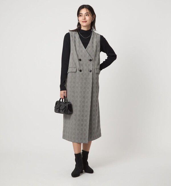 UNITED ARROWS green label relaxing「［size SHORTあり］ウールライク ジャンパースカート」|ジャンパースカート|その他1