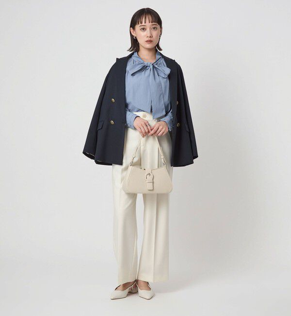 UNITED ARROWS green label relaxing「ボウタイ ギャザー ブラウス」|シャツ・ブラウス|