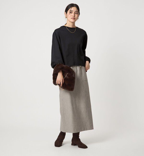 UNITED ARROWS green label relaxing「パフギャザー ロングスリーブ プルオーバー カットソー」|Tシャツ・カットソー|