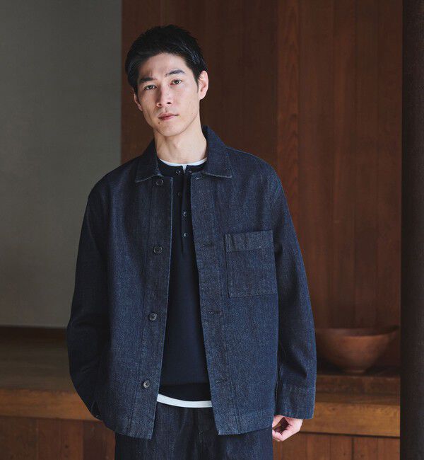 UNITED ARROWS green label relaxing「デニム カバーオール」|ブルゾン・スタジャン|NAVY