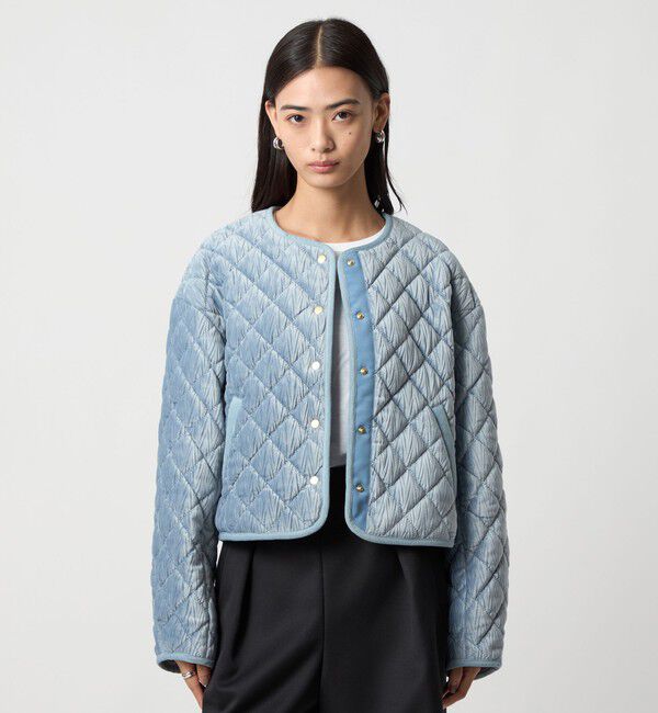 EMMEL REFINES「＜EMMEL REFINES＞EM ベロア キルト ブルゾン」|その他|