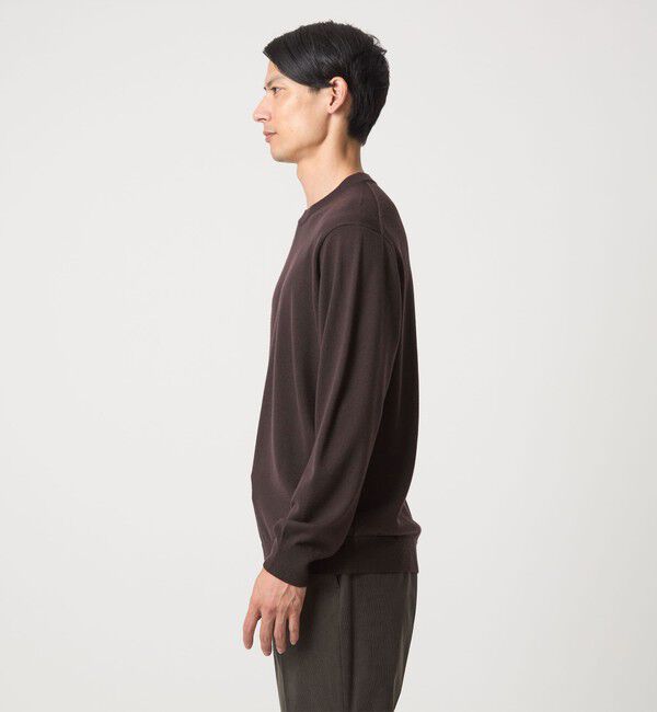 UNITED ARROWS green label relaxing「Super 120's ハイゲージ クルーネック ニット」|ニット・セーター|