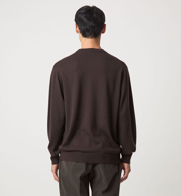 UNITED ARROWS green label relaxing「Super 120's ハイゲージ クルーネック ニット」|ニット・セーター|