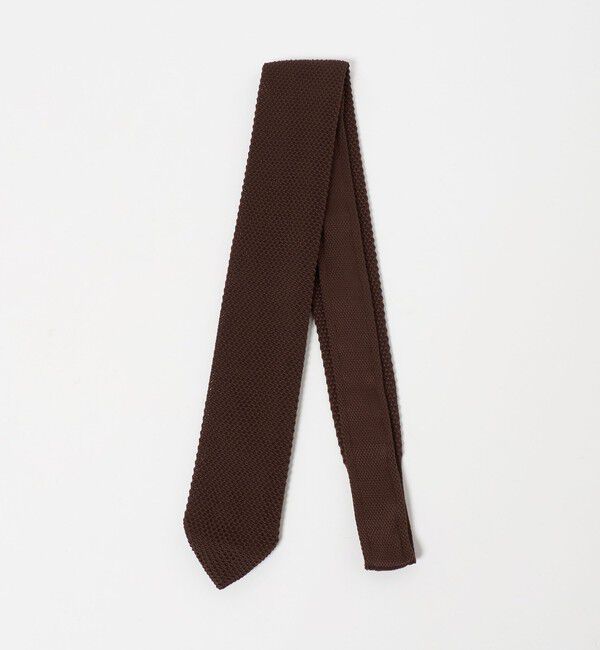 UNITED ARROWS green label relaxing「GLR ポリエステル ウォッシャブル ニット ソリッド ネクタイ ニットタイ」|ネクタイ・蝶ネクタイ|DK.BROWN