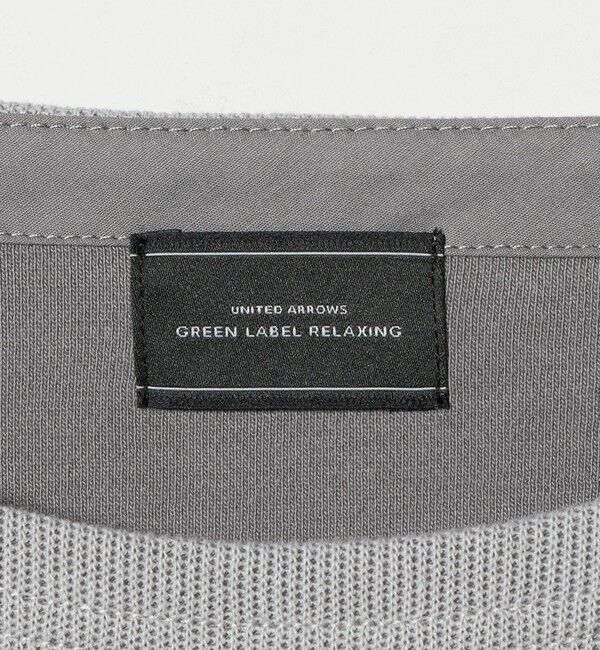 UNITED ARROWS green label relaxing「ハーフゲージ ダブルフェイス ノーカラー カットソー」|Tシャツ・カットソー|