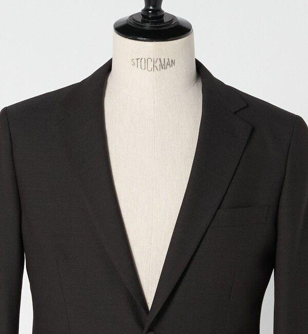 UNITED ARROWS green label relaxing「A+ TWPU バーズアイ 2B スリム ジャケット -ウォッシャブル・ストレッチ-」|テーラードジャケット|