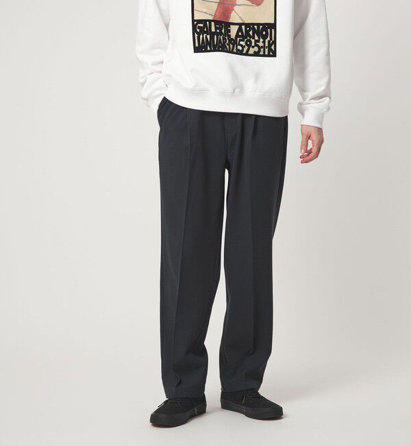 UNITED ARROWS green label relaxing「TRカルゼ 裏起毛 オルマイ ワイド パンツ -2WAYストレッチ-」|その他|DK.GREEN