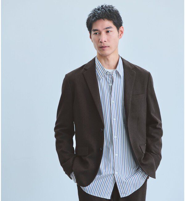 UNITED ARROWS green label relaxing「ウォッシャブル ホームスパン ナロー ジャケット -ストレッチ-」|テーラードジャケット|