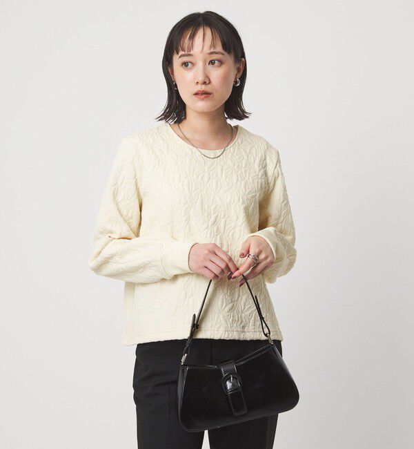 UNITED ARROWS green label relaxing「フクレジャカード プルオーバー カットソー」|Tシャツ・カットソー|OFF WHITE