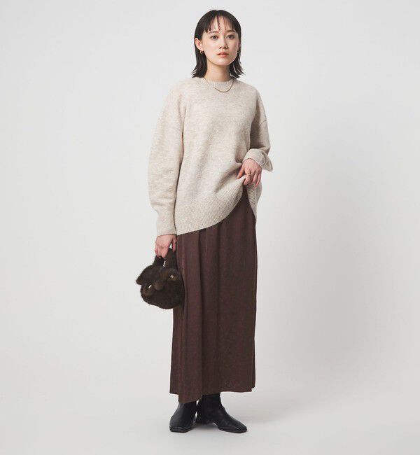 UNITED ARROWS green label relaxing「ジャガード サテン ナロー スカート」|フレア|