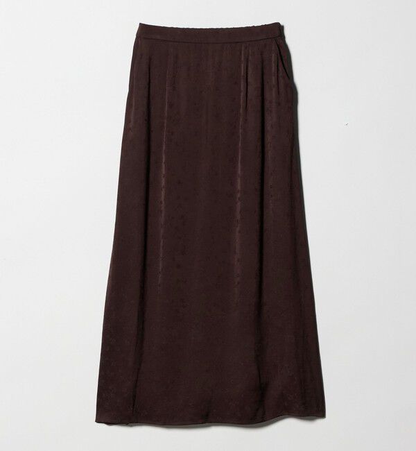 UNITED ARROWS green label relaxing「ジャガード サテン ナロー スカート」|フレア|