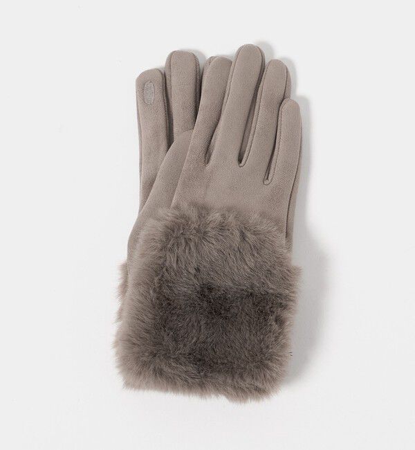 UNITED ARROWS green label relaxing「起毛シルキー フェイクファー グローブ 手洗い可能」|手袋|MOCA