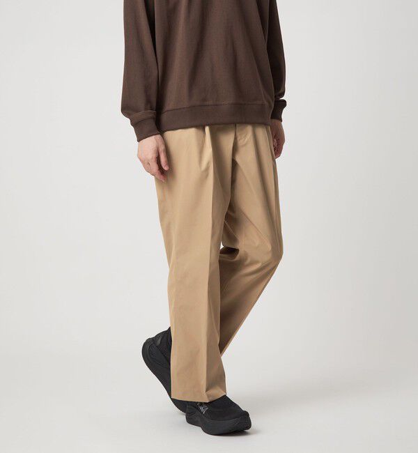 UNITED ARROWS green label relaxing「＜PCN＞1プリーツ ワイド スラックス パンツ」|スラックス|BEIGE