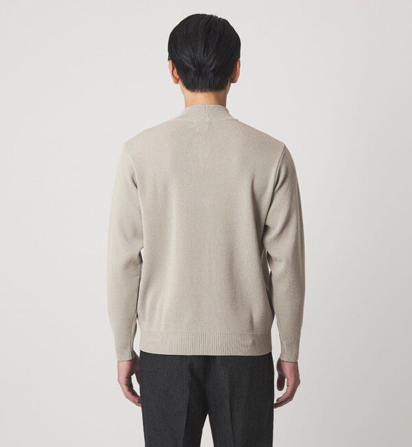 UNITED ARROWS green label relaxing「＜gim＞25F H/MLN ハーフジップ プルオーバー ニット -ウォッシャブル-」|ニット・セーター|