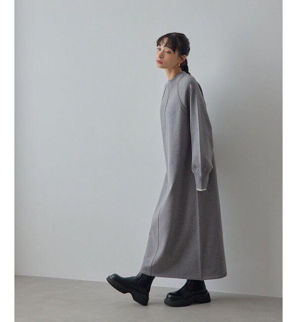 EMMEL REFINES「＜EMMEL REFINES＞EM ハイショク ニット ロング ワンピース」|ワンピース|
