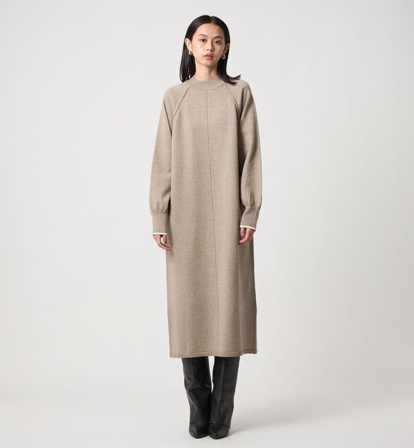 EMMEL REFINES「＜EMMEL REFINES＞EM ハイショク ニット ロング ワンピース」|ワンピース|