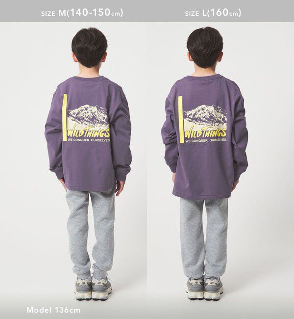 UNITED ARROWS green label relaxing「＜WILD THINGS＞プリント ロングTシャツ / キッズ 140cm-160cm」|Tシャツ・カットソー|