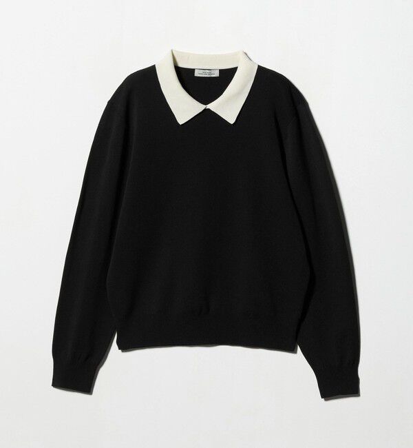 UNITED ARROWS green label relaxing「襟付き ロングスリーブ プルオーバー ニット ウォッシャブル」|ニット・セーター|