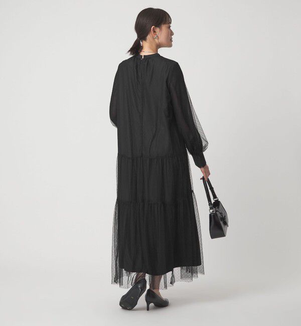 UNITED ARROWS green label relaxing「チュール ティアード ワンピース」|ドレス|