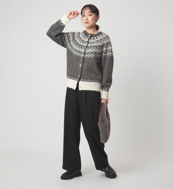 UNITED ARROWS green label relaxing「フィブリル ワイド パンツ」|スラックス|