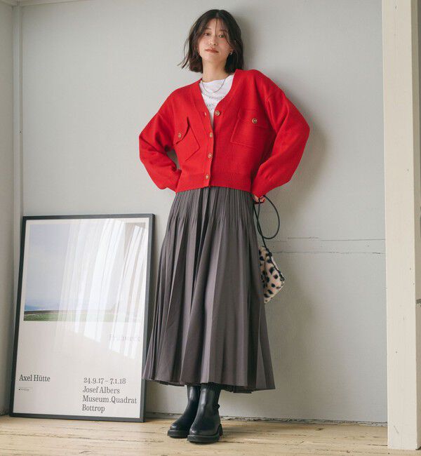 UNITED ARROWS green label relaxing「【WEB限定】＜at ease＞ダブルポケット ニット カーディガン」|カーディガン|