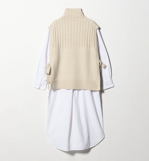 UNITED ARROWS green label relaxing「ニット ベスト &times; シャツ ワンピース セット」|ワンピース|