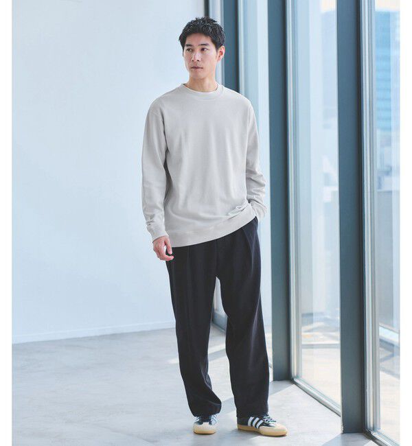 UNITED ARROWS green label relaxing「ミラノ リブ ダブルフェイス クルーネック カットソー」|Tシャツ・カットソー|