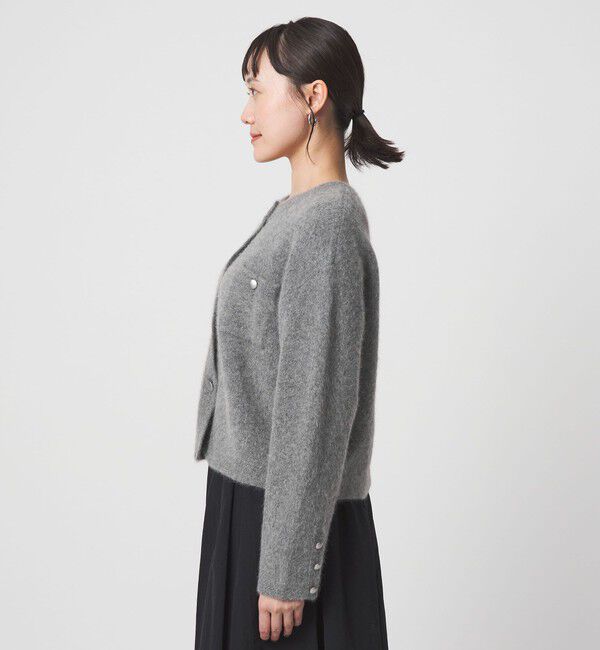 UNITED ARROWS green label relaxing「ヘアリー ニット ジャケットライク カーデイガン」|カーディガン|