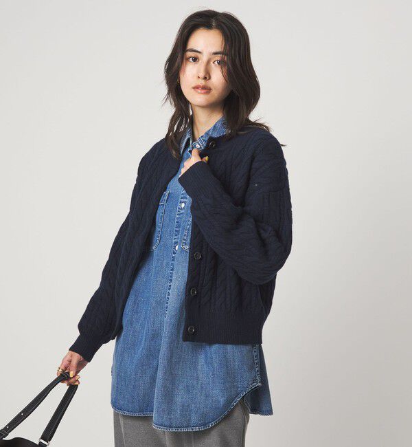 UNITED ARROWS green label relaxing「ゴールバーン 2WAY ニット カーディガン」|カーディガン|