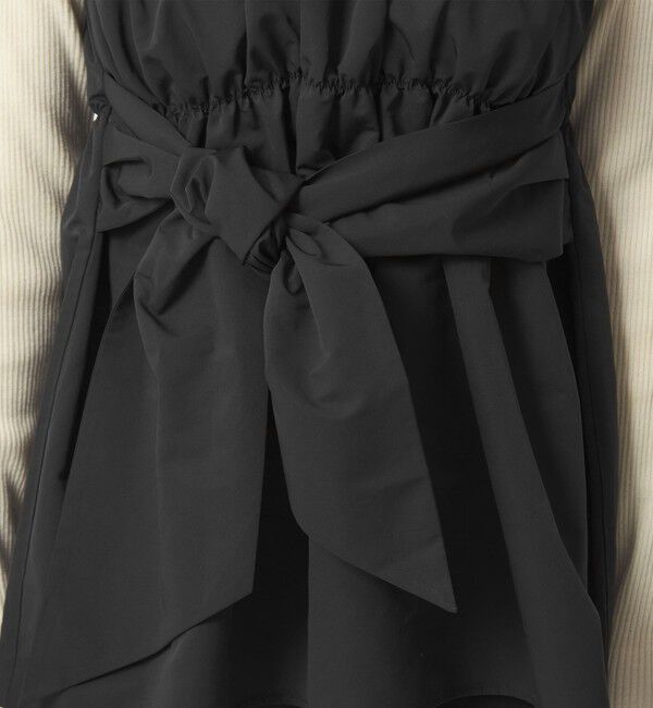 UNITED ARROWS green label relaxing「タフタ ドッキング リボン プルオーバー ニット ウォッシャブル」|ニット・セーター|