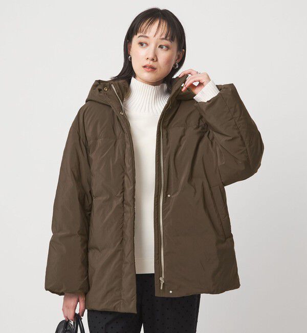 UNITED ARROWS green label relaxing「フード ダウン ウォッシャブル 撥水」|ダウン|DK.BROWN