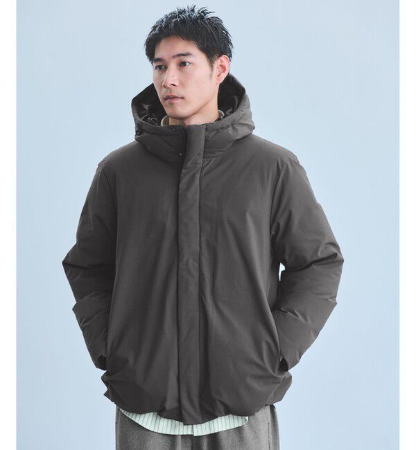 UNITED ARROWS green label relaxing「T/W  フード ダウン ブルゾン」|ダウン|MD.GRAY