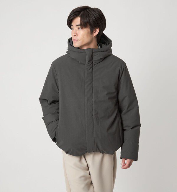 UNITED ARROWS green label relaxing「T/W  フード ダウン ブルゾン」|ダウン|