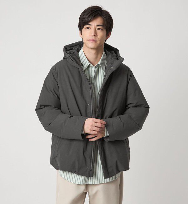 UNITED ARROWS green label relaxing「T/W  フード ダウン ブルゾン」|ダウン|